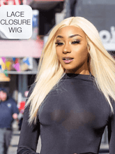 Brooklyn Hair Glueless 5x5 HD Lace Closure Wig Platinum Blonde Straight 20-24" 20-24" / Blonde / 5x5 Lace